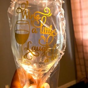 Customized wine glass